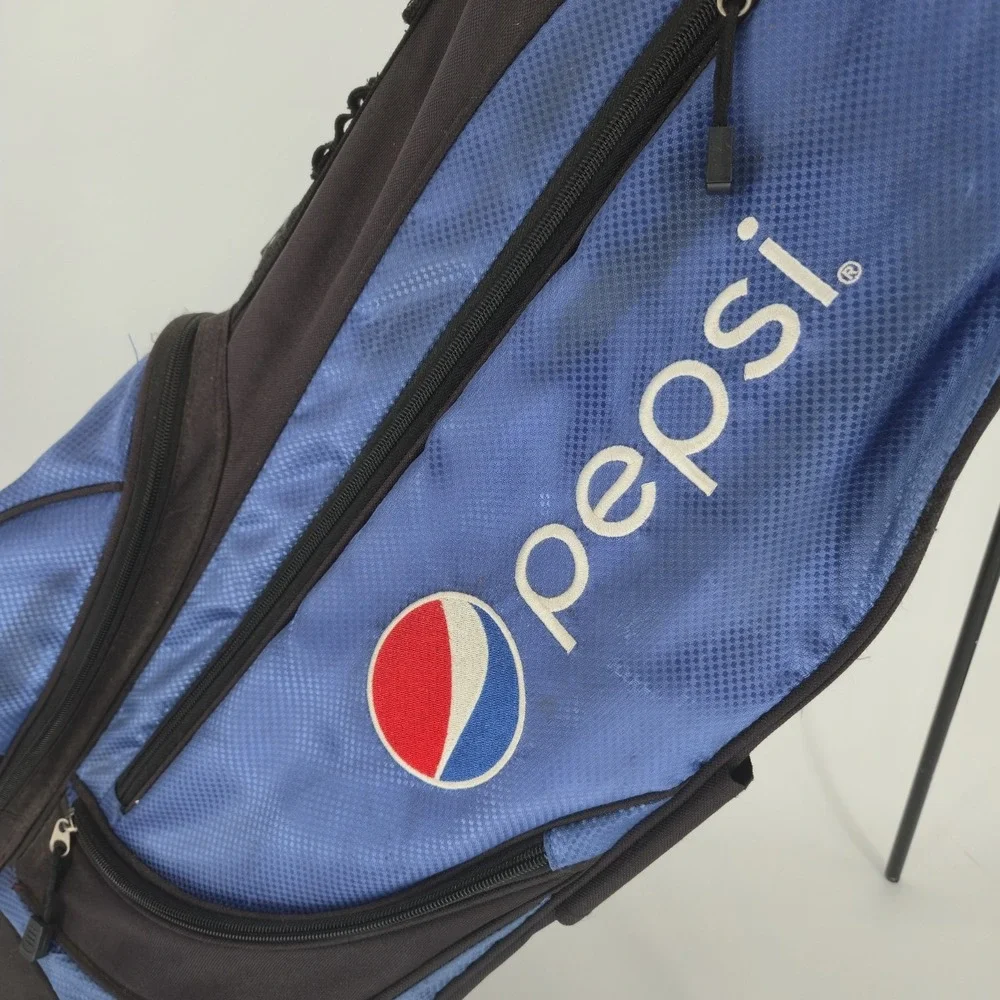 Pepsi Golf Stand Bag Blue Black Carry Bag Soda Logo Promo 34